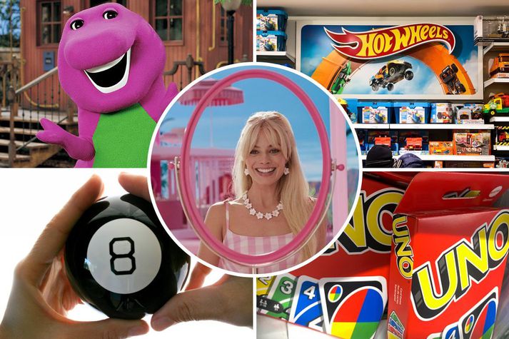 Meðal mynda sem Mattel ætlar að gera næstu árin eru Hot Wheels, Barney, Uno og Magic 8-Ball.