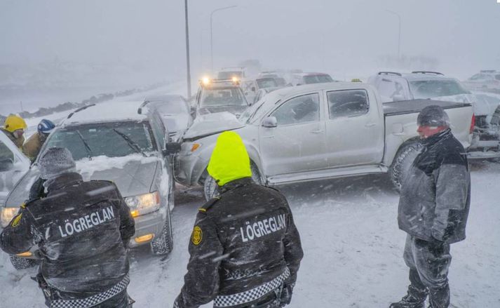 Veðrið sem er spáð á morgun minnir um margt á óveðrið sem fór yfir landið 6. mars árið 2013.