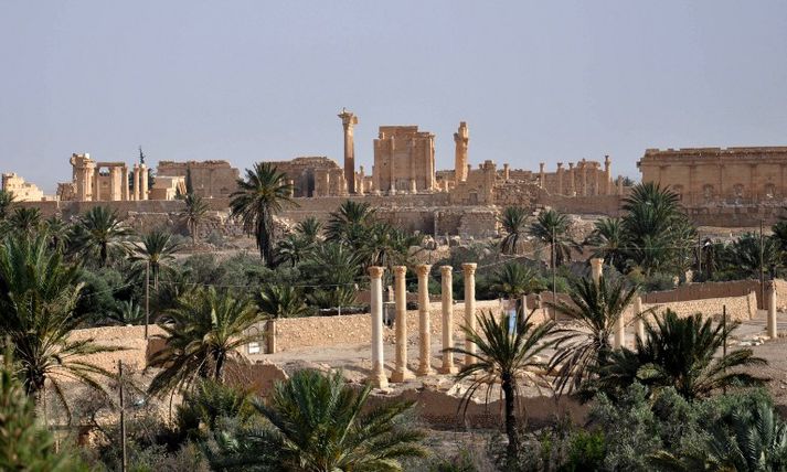 Forna borgin Palmyra er á heimsminjaskrá UNESCO.