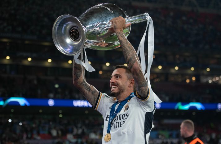 Joselu átti stóran þátt í Meistaradeildartitli Real Madrid á nýafstöðnu tímabili.