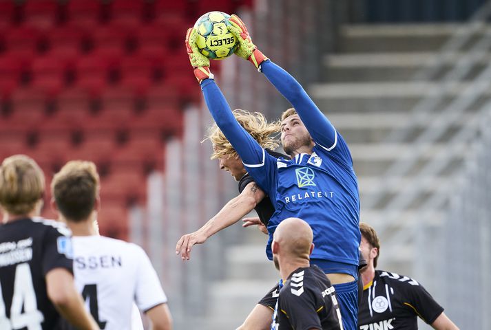 Elías Rafn Ólafsson í leik með Fredericia.