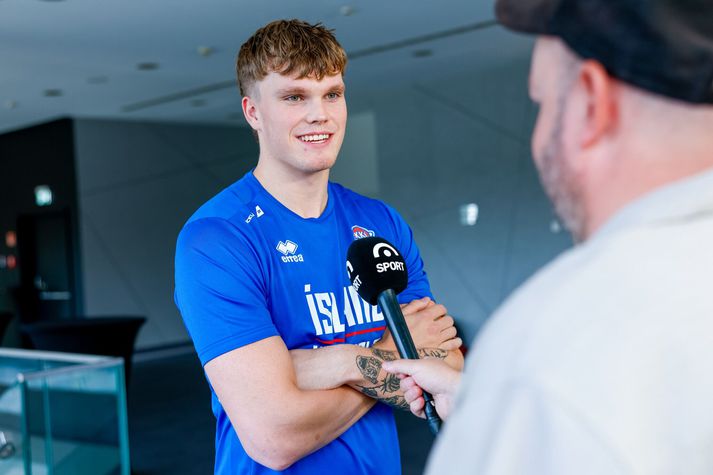 Orri Gunnarsson kom flottur inn á stóra sviðið og verður gaman að fylgjast með honum í dag.