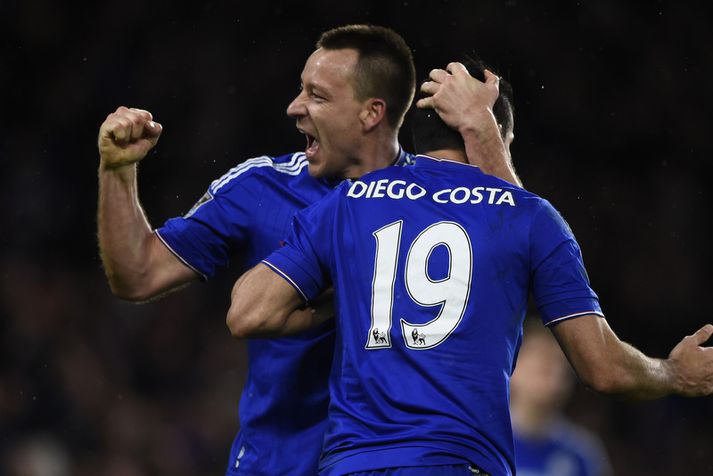 John Terry og Diego Costa eru ekki beint vinsælustu fótboltamenn Englands.