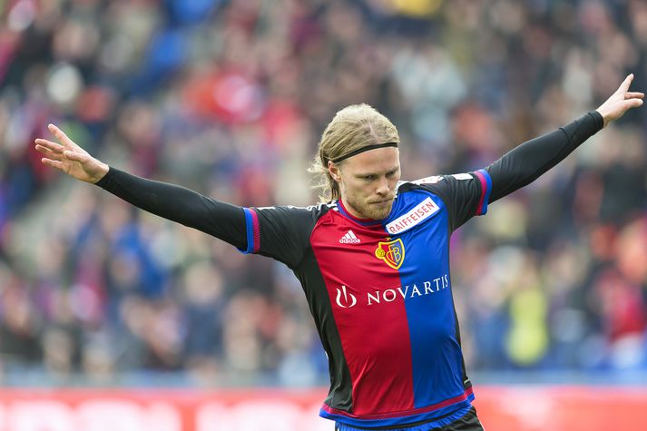 Birkir Bjarnason var í byrjunarliðinu í kvöld