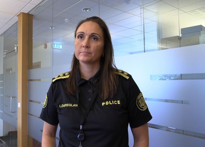 Páley Borgþórsdóttir, lögreglustjóri á Norðurlandi eystra ræddi við fjölmiðla í dag.