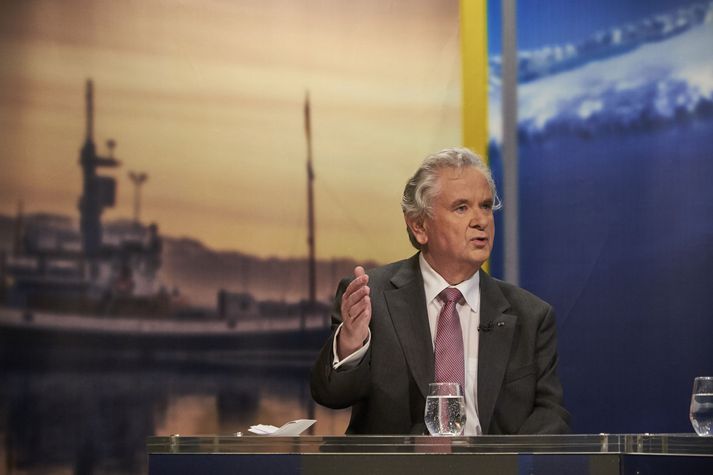 Davíð Oddsson í forsetaframboði árið 2016.