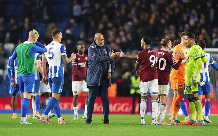 Liðin skiptust á jafnan hlut í dag.