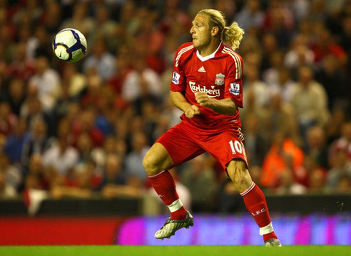 Andryi Voronin í leik með Liverpool.