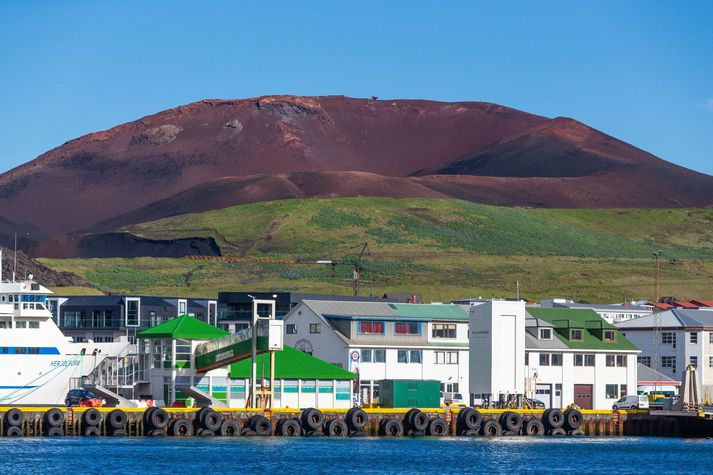 Til stendur að reisa minnisvarða um goslokin á Eldfelli.