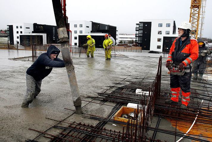Framleiðsla á steinsteypu losar um 3 milljarða tonna af koltvísýringi á heimsvísu á ári.f réttablaðið/GVA