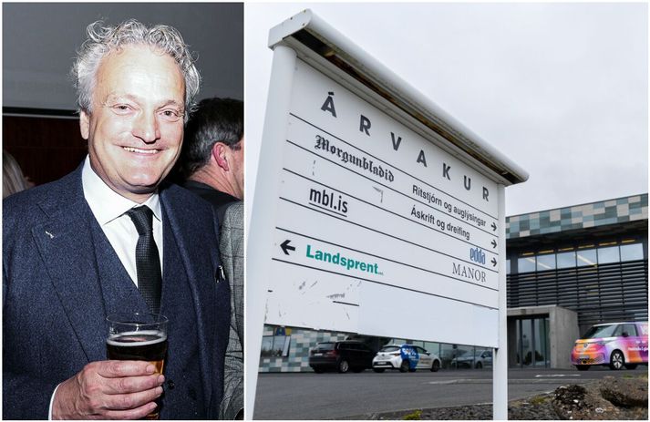 Sigurbjörn ætlar að þeir Ólafur Arnarson og Helgi Magnússon hafi verið komnir djúpt ofan í flöskuna þegar þeim tókst að kokka það upp að til stæði að hætta að prenta Morgunblaðið.