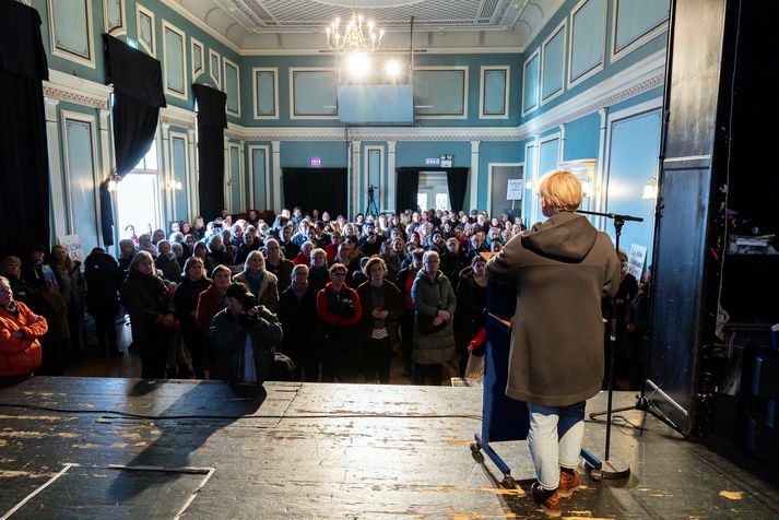 Sólveig Anna Jónsdóttir háði harða verkalýðsbaráttu á formannsferli hennar sem formaður Eflingar.