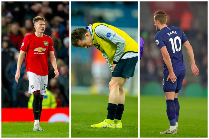 McTominay, Bernard og Harry Kane meiddust um jólin.