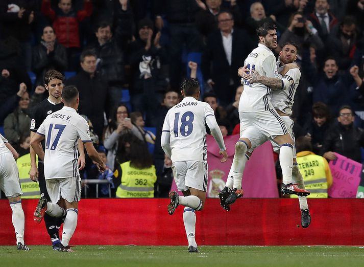 Sergio Ramos hefur reynst Real Madrid drjúgur í síðustu tveimur deildarleikjum liðsins.