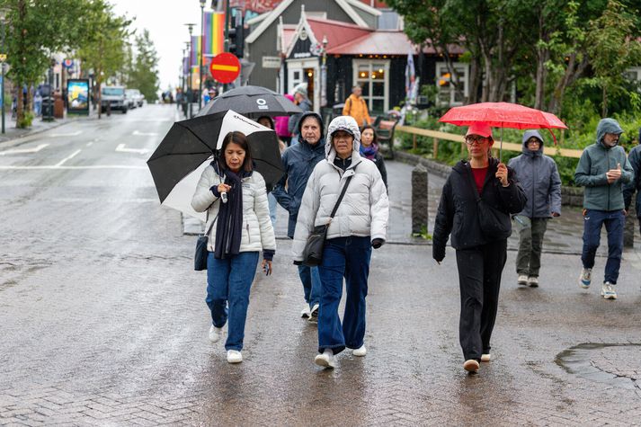 Hiti verður á bilinu átta til tuttugu stig, hlýjast á Austurlandi.