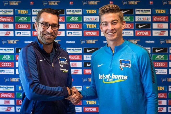 Jonathan Klinsmann er hér boðinn velkominn til Herthu.