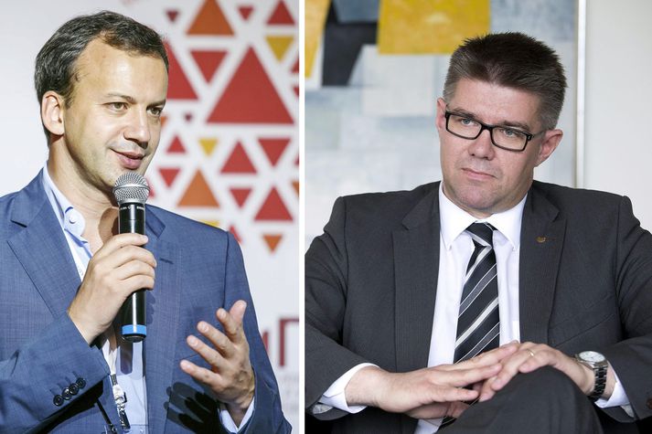 Arkady Dvorkovich og Gunnar Bragi Sveinsson.