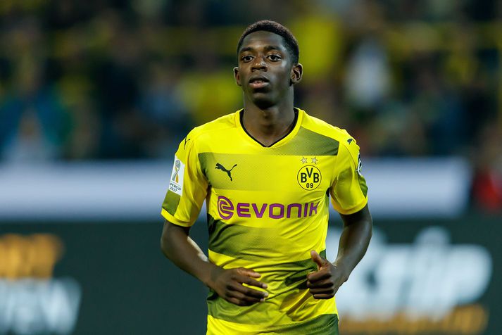 Dembele í leik með Dortmund á dögunum.