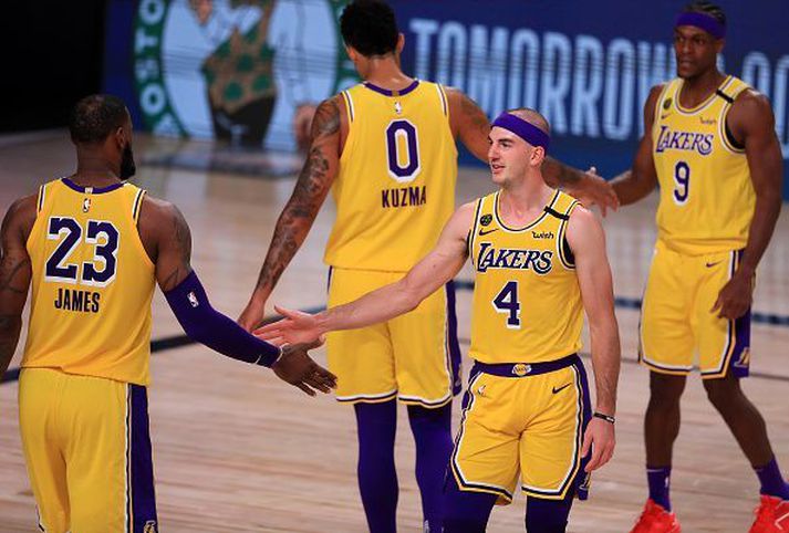 Gleði í herbúðum Lakers.