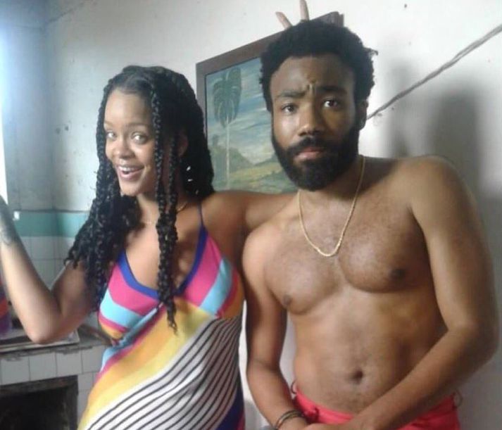 Rihanna og Donald Glover, einnig þekktur sem Childish Gambino