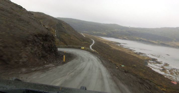 Vegurinn um Ódrjúgsháls í Gufudalssveit er meðal þeirra vegslóða sem stóð til að bæta