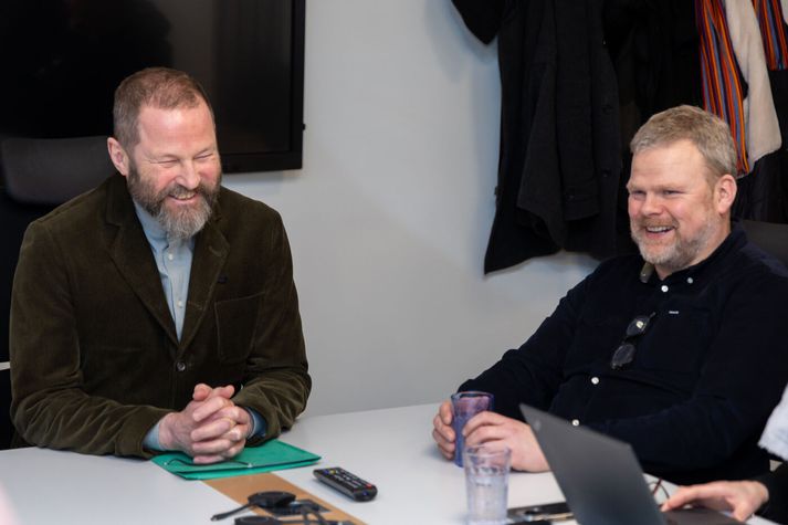 Ástráður Haraldsson ríkissáttasemjari og Magnús Þór Jónsson formaður Kennarasambandsins í fundi samninganefnda í vetur. 
