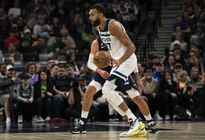 Rudy Gobert er ekki vinsæll.