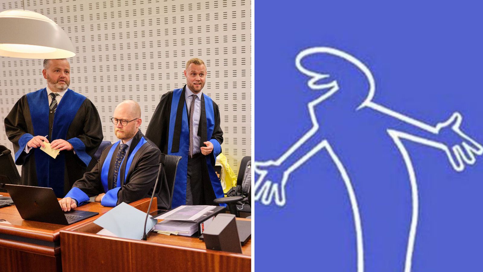 Salurinn veltist um af hlátri þegar vitni hringdi inn frá Albaníu