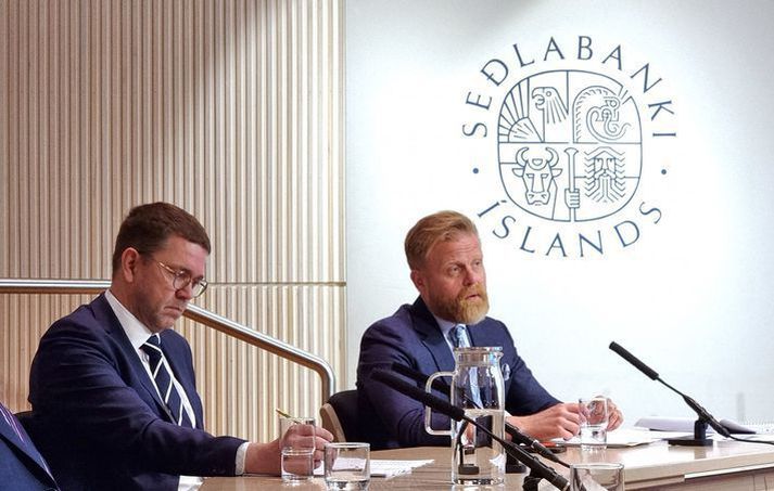 Gunnar Jakobsson, varaseðlabanki fjármálastöðugleika, og Ásgeir Jónsson, seðlabankastjóri og formaður fjármálastöðugleikanefndar. 