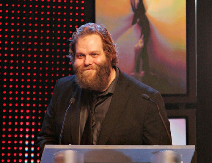 Ólafur Darri Ólafsson mætti á Edduna og tók við verðlaunum sem besti leikari í aðalhlutverki. Mynd/ Daníel Rúnarsson.