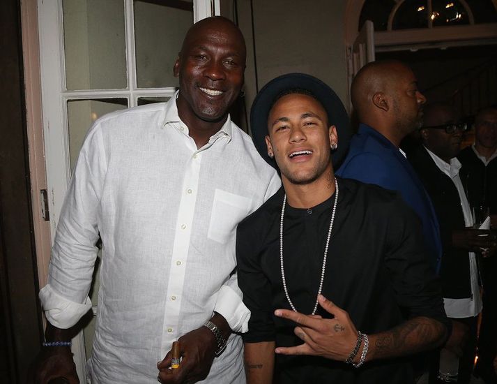 Neymar skemmti sér m.a. með sjálfum Michael Jordan í sumar.