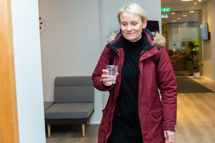 Sólveig Anna Jónsdóttir, formaður Eflingar, mætir til samningafundar hjá ríkissáttasemjara á föstudag.