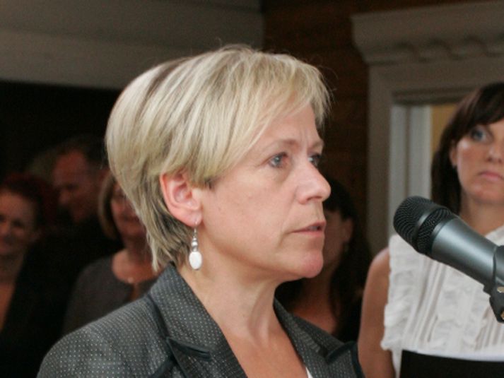 Ingibjörg Sólrún Gísladóttir, formaður Samfylkingarinnar, er utanríkisráðherra.