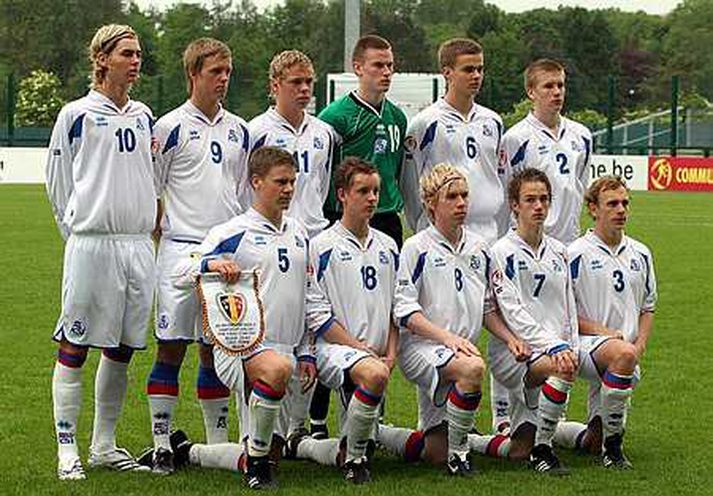 U-17 landslið karla sem lék á EM í Belgíu í sumar.