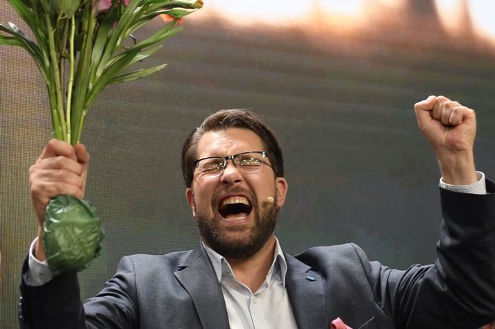 Jimmie Åkesson, leiðtogi Svíþjóðardemókrata, segir múslima ekki geta verið sænska.