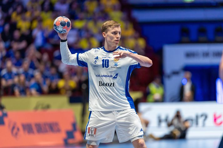 Gísli Þorgeir hefur verið frábær á Evrópumótinu til þessa og það mun mikið á honum mæða í undanúrslitaleiknum gegn Dönum í kvöld.