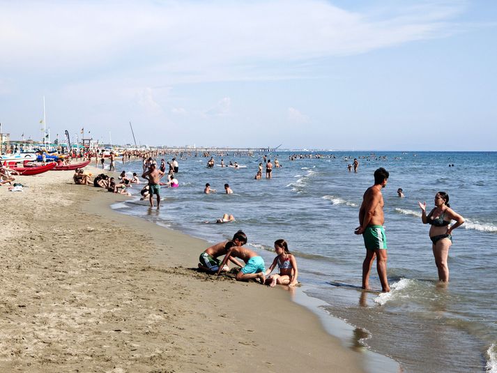 Marina di Pietrasanta í Toskana-héraði er með ansi marga strandklúbba.