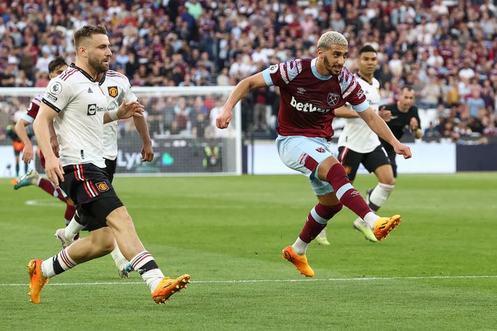 Said Benrahma var hetja West Ham í dag.