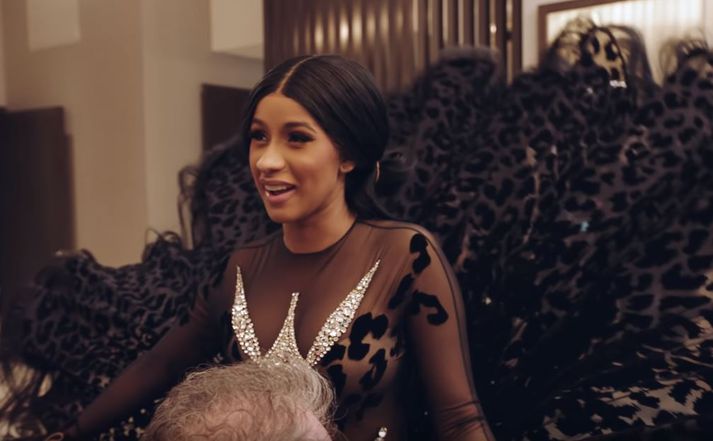 Cardi B er alltaf flott á sviðinu.