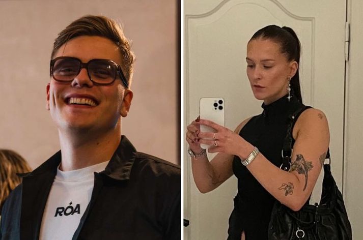 Aron Már og Erla eru glæsilegt par!