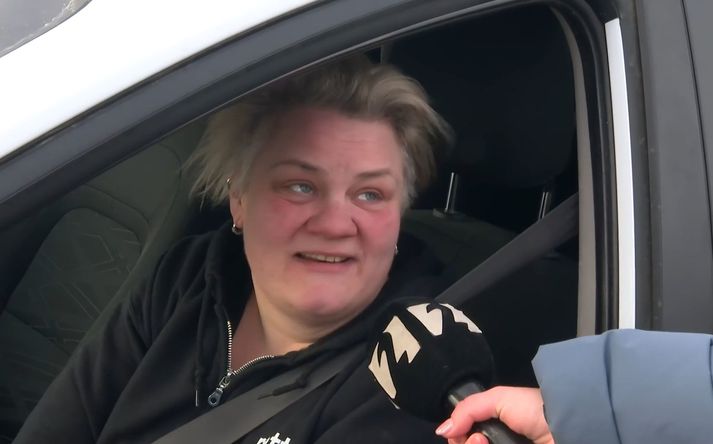 Anna Sigga fór til að ná í hrútinn sinn og aðra muni.