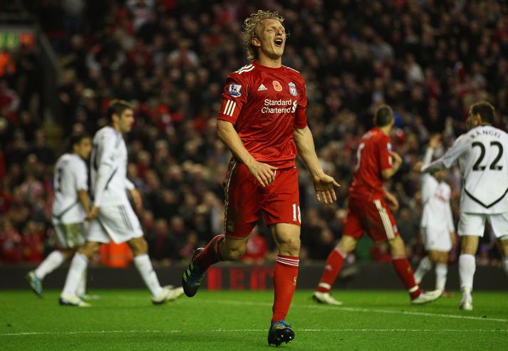 Kuyt svekktur þegar mark sem hann skoraði var dæmt af.