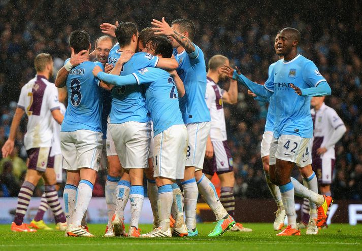 Manchester City þarf eitt stig til að verða meistari.