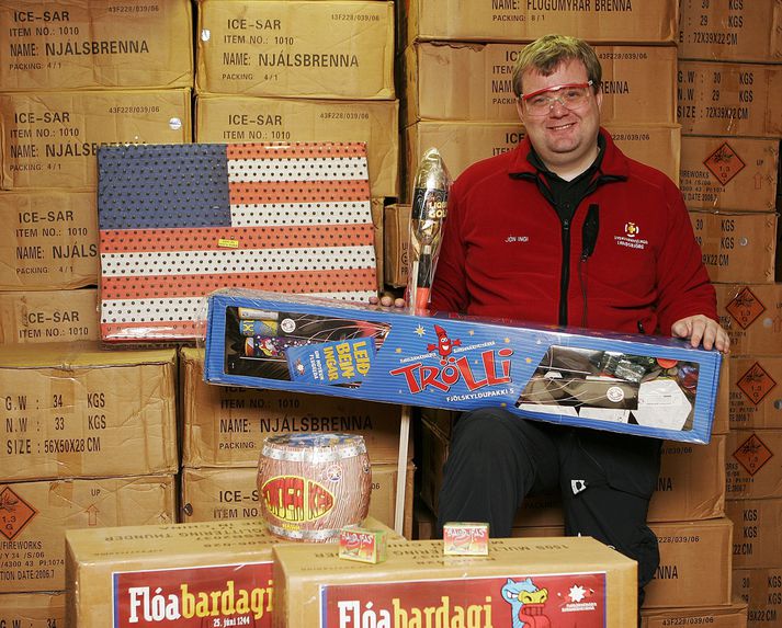 Jón Ingi Sigvaldason frá Slysavarnafélaginu Landsbjörg segir flugeldasölu ársins svipaða og í fyrra. Endanlegar sölutölur liggja þó ekki fyrir. 