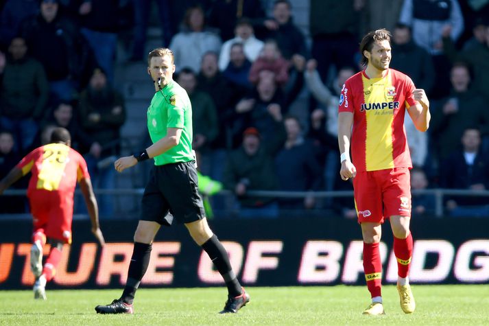 Willum Þór Willumsson skoraði fyrra mark Go Ahead Eagles í dag.