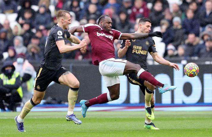 West Ham og Newcastle skiptu stigunum á milli sín í dag.