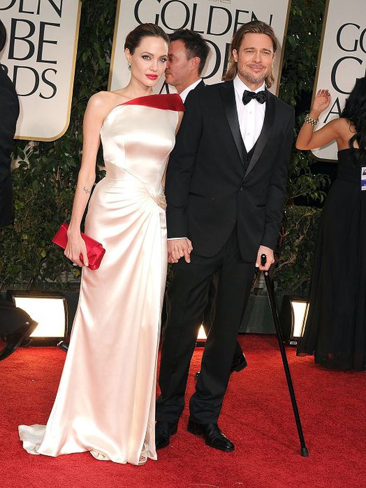 Angelina Jolie og Brad Pitt eru afskaplega ástfangin.