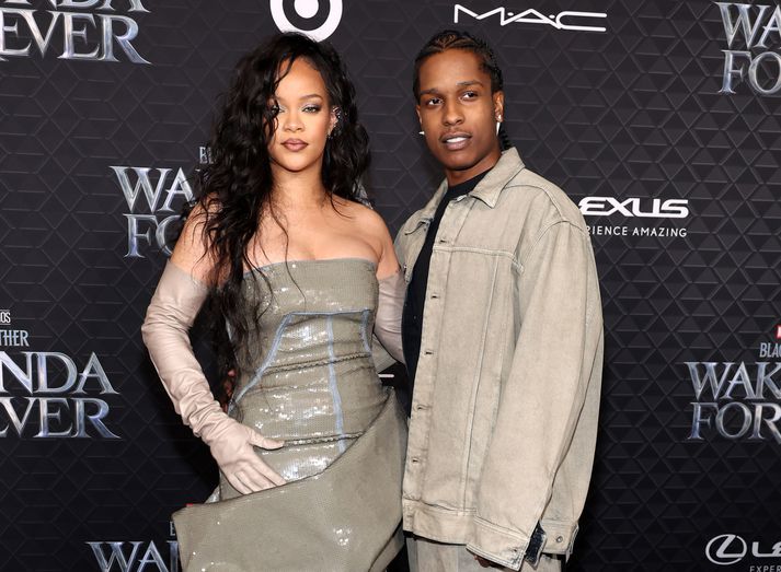 Ofurparið Rihanna og A$AP Rocky.