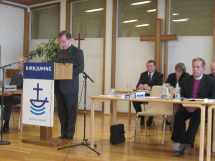 Frá Kirkjuþingi fyrir tveimur árum.