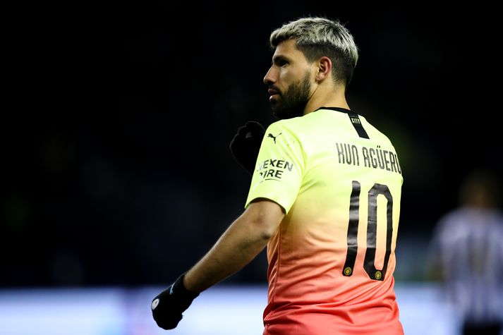 Sergio Agüero skoraði sigurmarkið í kvöld.